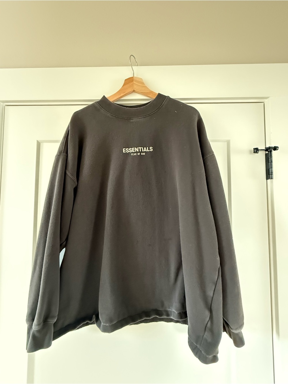 Essentials Men's Charcoal Crewneck Sweatshirt